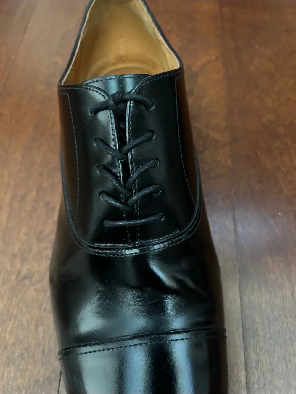 Florsheim Corbetta Cap Toe Oxford in Black Leather, Size 14